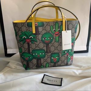 Gucci children tote smiling plants